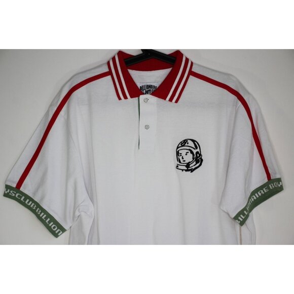 Billionaire Boys Club BBC Mens XL Scout Big Logo Spell Out Polo Shirt NEW F1291 - Picture 2 of 4